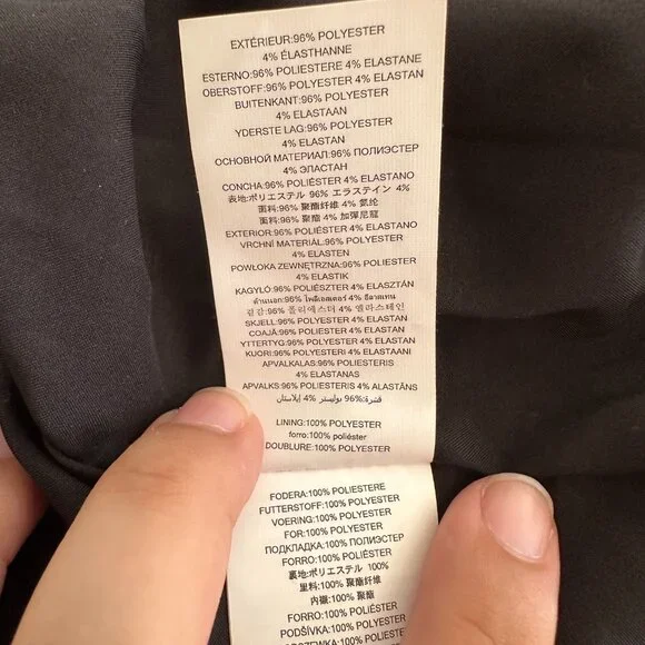 MICHAEL By Michael Kors Black with Gold Studs Open Front Blazer Jacket Size: L - Picture 6 of 10